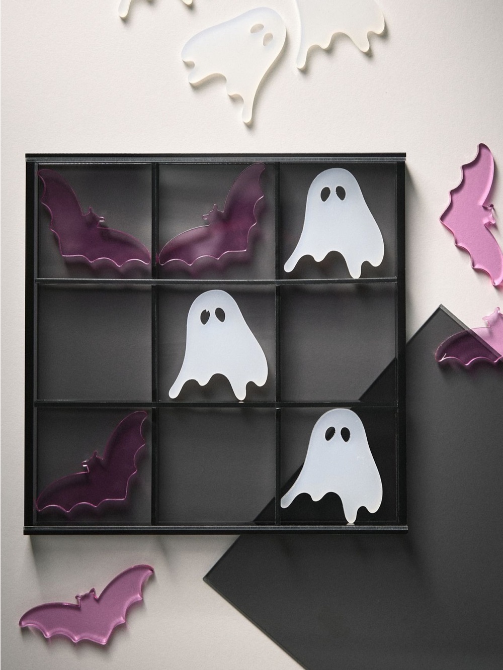 Anthropologie Acrylic Tic Tac Toe Halloween Series